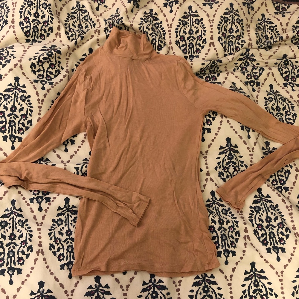 Tan Turtleneck